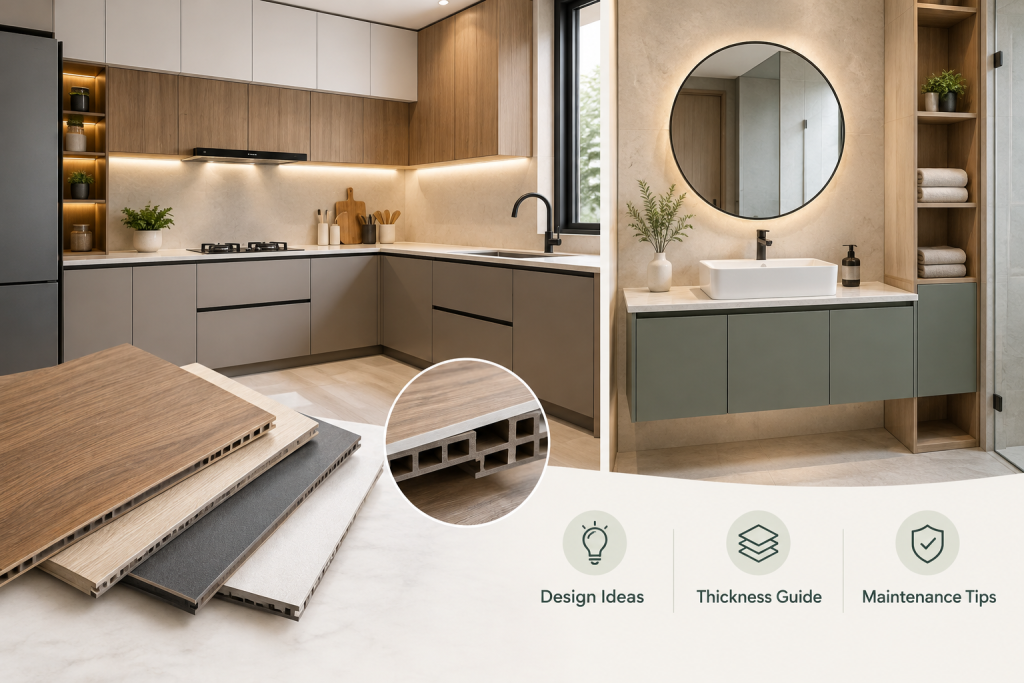 WPC Boards for Modular Kitchens and Bathroom Cabinets